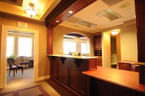 Checkout station at the Migraine Headache Relief Center of Pennsylvania (MHRPA).