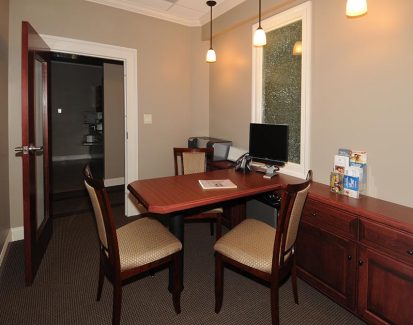 Our conference room at Migraine Headache Relief Center of Pennsylvania (MHRPA) in Kennett Square, PA