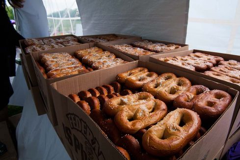 Hungry? Dr. Harris like s pretzels so he brought hundreds in case he got the snack bug.