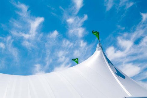 The Willowdale tents near the MHRPA booth.